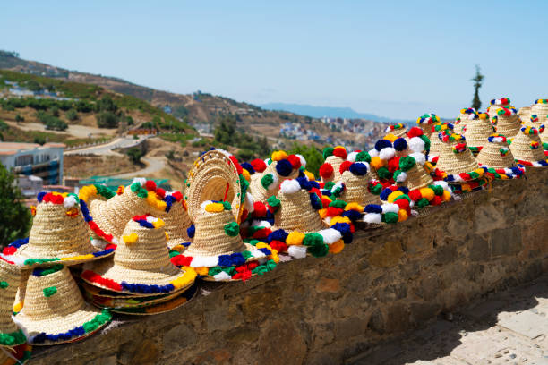 Traditional Moroccan hats in Chefchaouan, Morocco