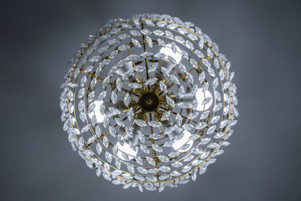 istock Chandelier with crystal drop-shaped accessories 2168455936
