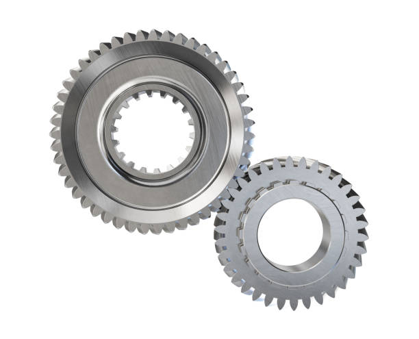 istock Engine gear wheel isolated on white background. Clipping path included 2168458720