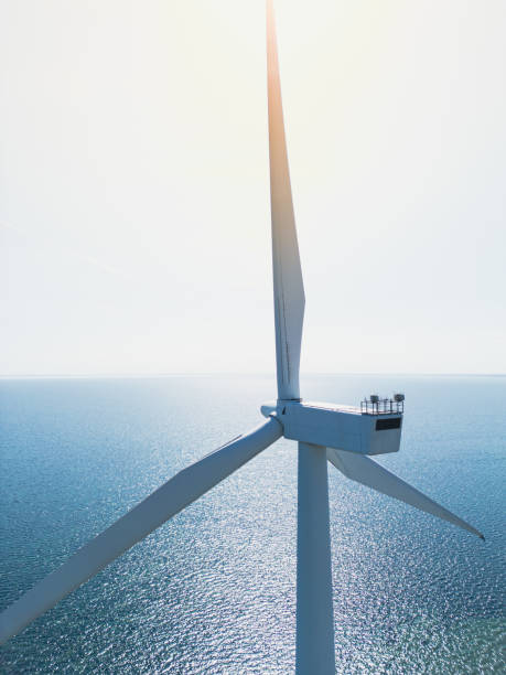 istock Wind turbines at sea 2168460735