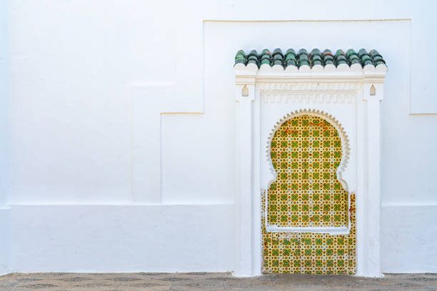 The door and white wall, Asilah, Morocco.