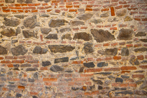 Aged brick wall background. Old brick wall texture
