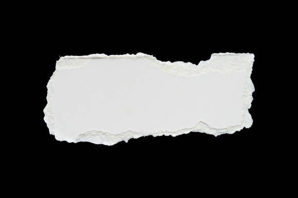 istock White ripped paper torn edges strips isolated on black background 2168479804