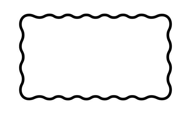 Rectangle Raffle Border Ruffle border Clipart Vector PNG , SVG, EPS, PSD, AI