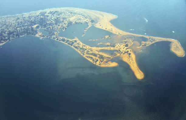 istock Mussulo Island from the air, Angola 2168484755