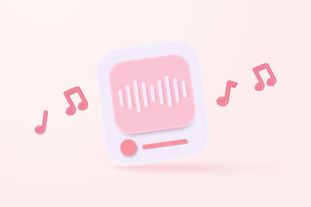 istock 3d music note is symbol denoting a musical sound. Audio tune and harmony tone. Decoration element of musical song festivals and concerts. 3d melody notes icon vector render illustration 2168496451