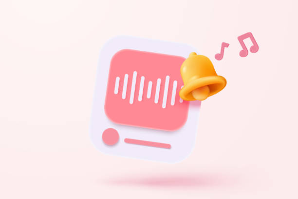 istock 3d music note is symbol denoting a musical sound. Audio tune and harmony tone. Decoration element of musical song festivals and concerts. 3d melody notes icon vector render illustration 2168496466