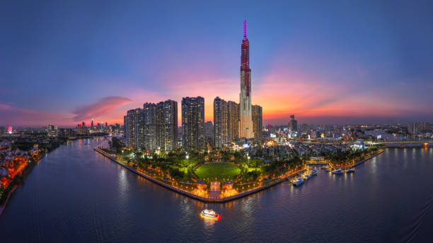 istock Sunset in Ho Chi Minh City, Vietnam. 2168499221