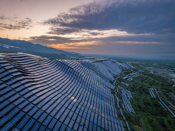 istock solar power station on moutian with sunset 2168501741