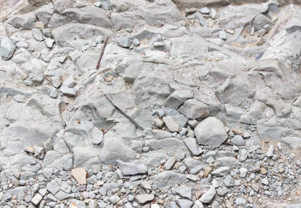 Layers of rock as an abstract background. Texture.