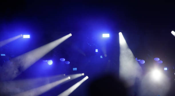 istock Blue light at a concert. Abstract background 2168502951