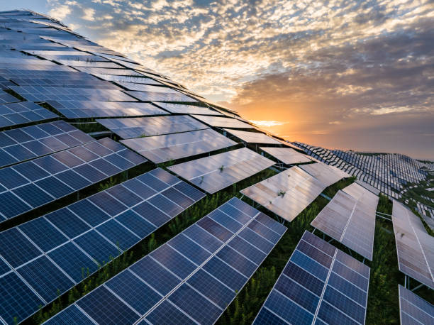 istock solar power station on moutian with sunset 2168504126