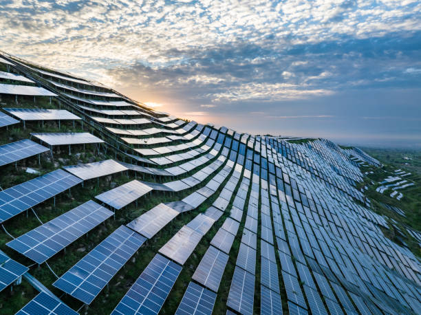 istock solar power station on moutian with sunset 2168504371