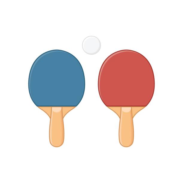istock Ping pong icon in flat style. Racket and ball vector illustration on isolated background. Table tennis sign business concept. 2168504400