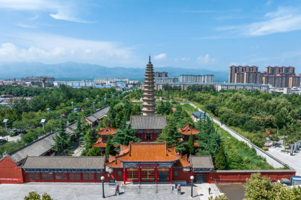 istock pagoda in Shousheng Temple 2168504822