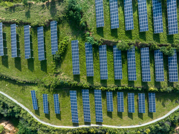istock view of solar power station on green hill 2168505132