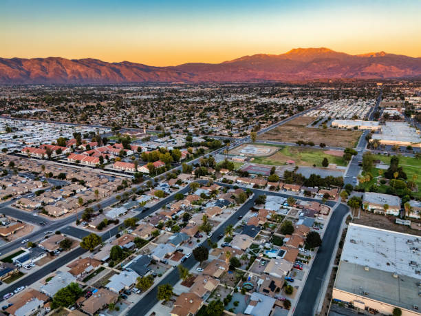 istock Hemet, California Aerial At Sunset 2168515647