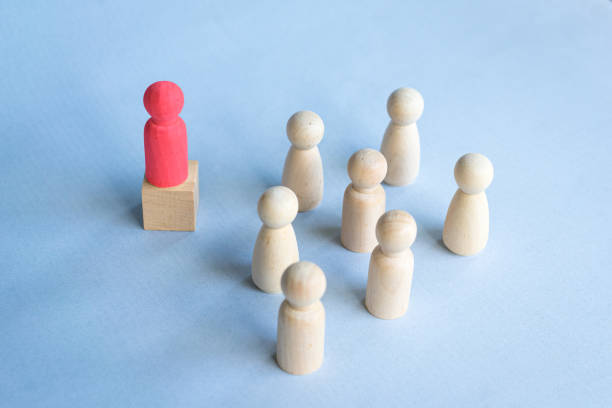istock Leadership concept. Toy blocks to illustrate concept. 2168515769