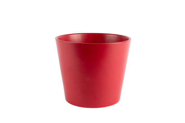 istock Red ceramic pot isolated no background cutout 2168517248
