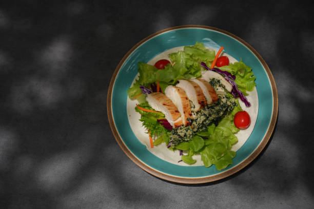 Fresh smoked Chicken Salad Wraps.