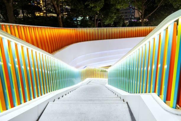Singapore henderson wave bridge at dusk