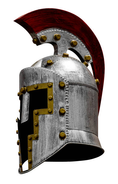 istock Ancient roman helmet isolated on white background with clipping path 2168522617