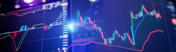 istock Technical analysis on the monitor of a computer. Fundamental and technical analysis concept. 2168525195