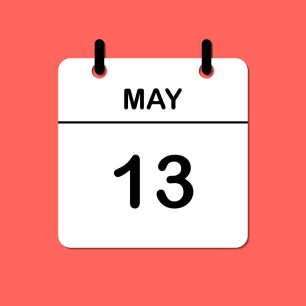 istock May 13. Daily Calendar icon for design. Simple design for business brochure, flyer, print media, advertisement. Easily editable 2168526038