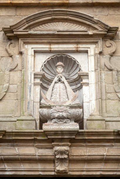 istock Religious statue on a house in Santiago de Compostela 2168539055