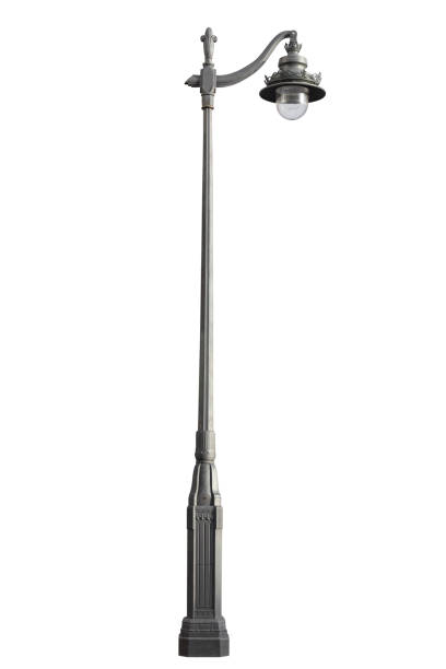 istock Street lamppost, isolated over white 2168539342