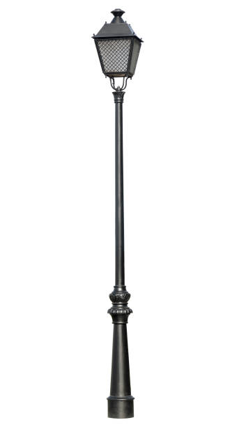 istock Street lamppost, isolated over white 2168541377