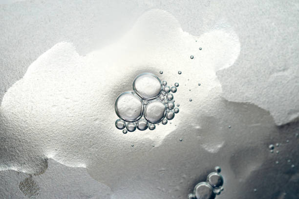 istock The surface of the cosmetic product has bubbles. blurred background. soft focus 2168542283