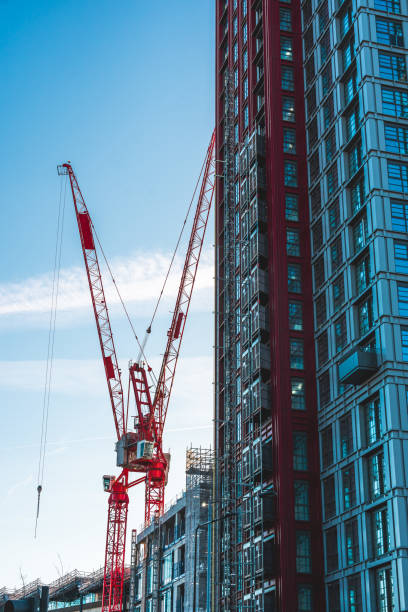 istock Skyscrapers and construction site in London 2168552152