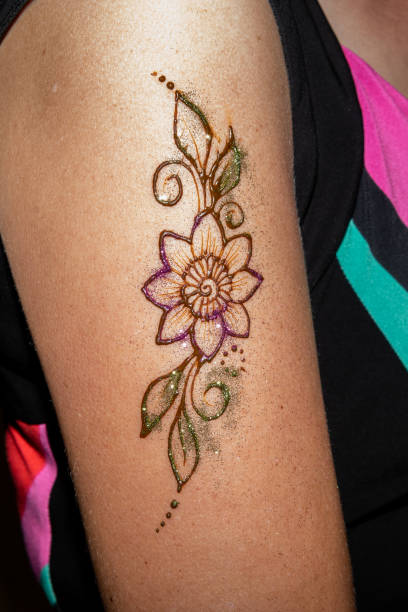 istock A floral Henna design on a woman's upper arm applied during a pre-wedding ceremony traditional in Asian, North African and Middle Eastern cultures. 2168557777