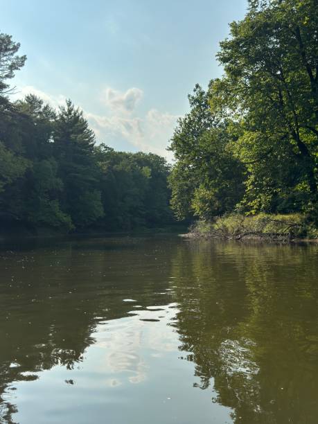 istock Winding river through the countryside 2168559956