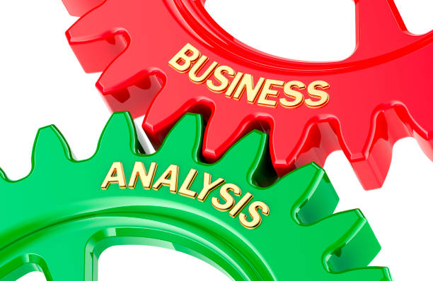 istock Business Analysis concept, with colored gearwheels. 3D rendering 2168570445
