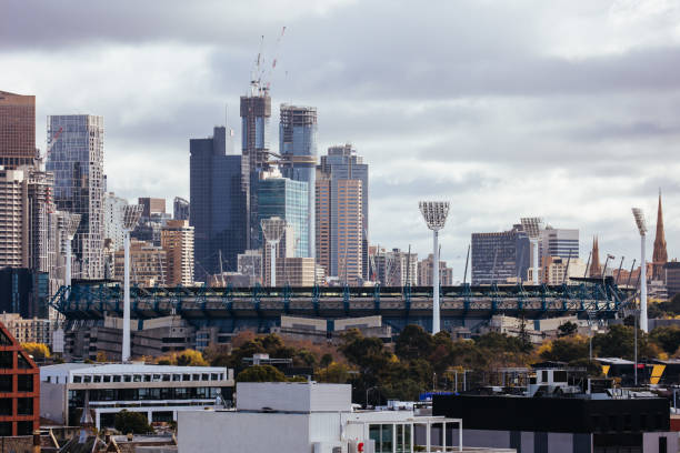 View towards Melbourne from Cremorne in Australia