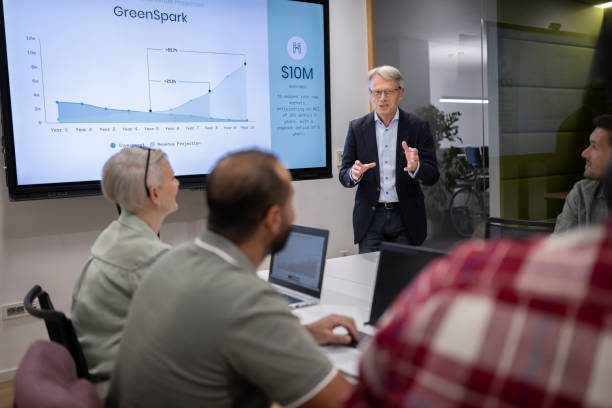 istock Senior businessman giving presentation 2168582684