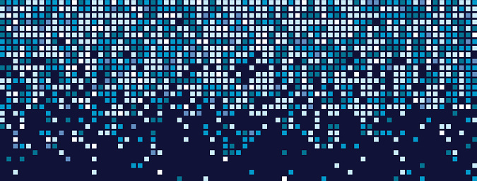 Digital Backdrop With Dissolving Rectangular Dots And Gradient Mosaic ...