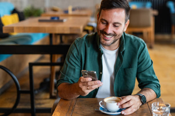 istock Young and free - Coffee, cafeteria and mobile connection 2168589097