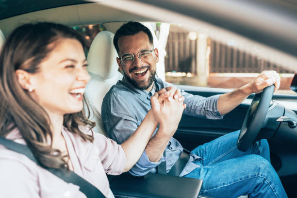 istock Young couple in the car 2168591632