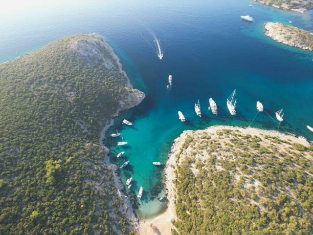 istock Aerial View of Aquarium Bay (Akvaryum Koyu) Bodrum 2168592905