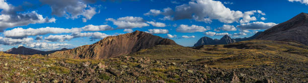istock Hunchback Mountain panorama in the summer evening with half moon 2168594767