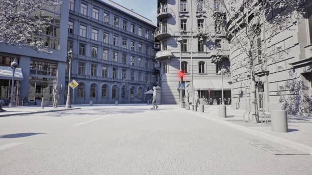 istock Pedestrians crossing at red light 2168596008