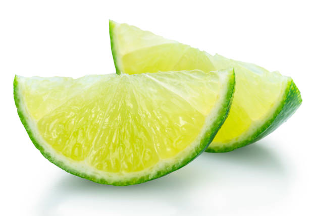 istock Ripe lime slices isolated on a white background. File contains clipping path. 2168599566