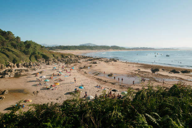 Loredo beach near Santander in Cantabria, Spain
