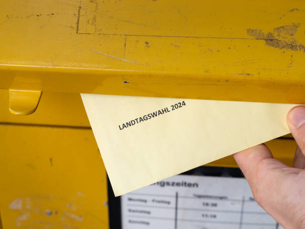 istock Landtagswahl 2024 (State Election) on an Envelope 2168604893