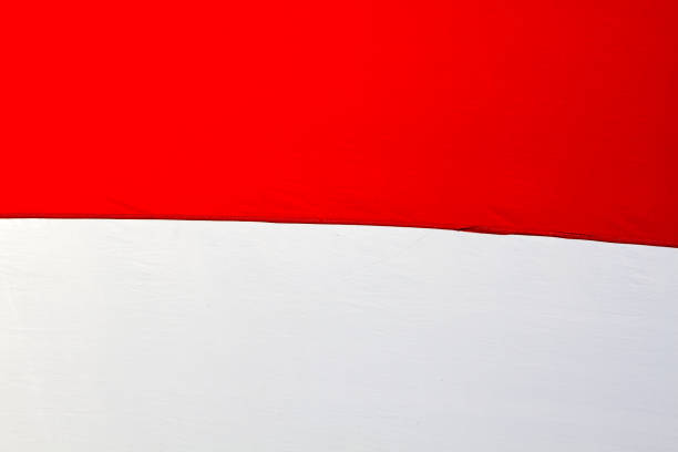 Soviet Russian flag in the cloudy sky. waving in the sky