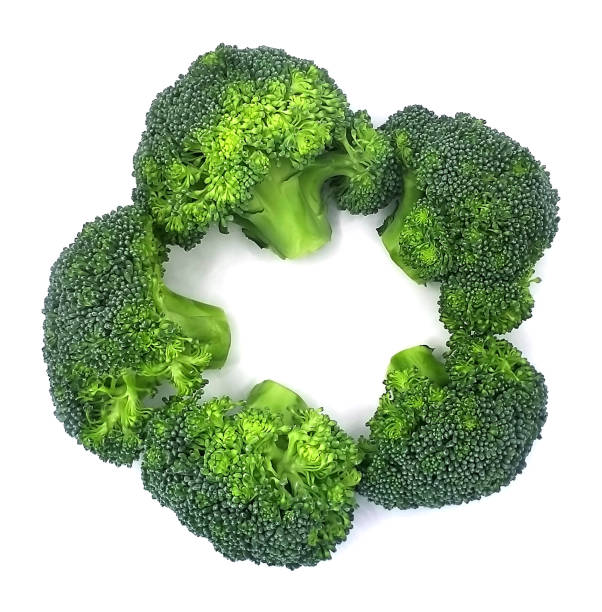istock Star shape made from 5 pieces of broccoli 2168611324