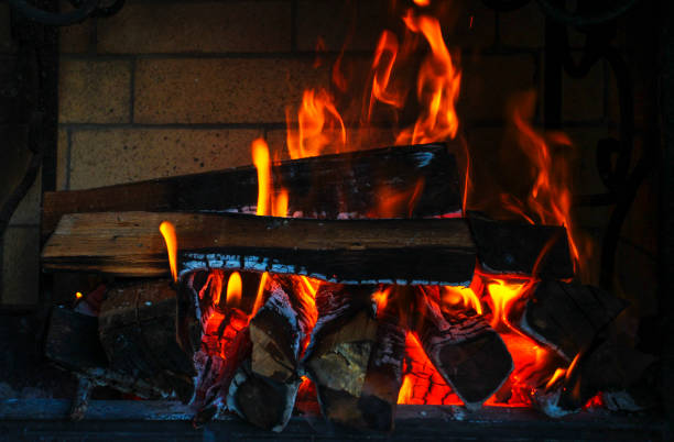 istock Firewood burning in the grill 2168622278